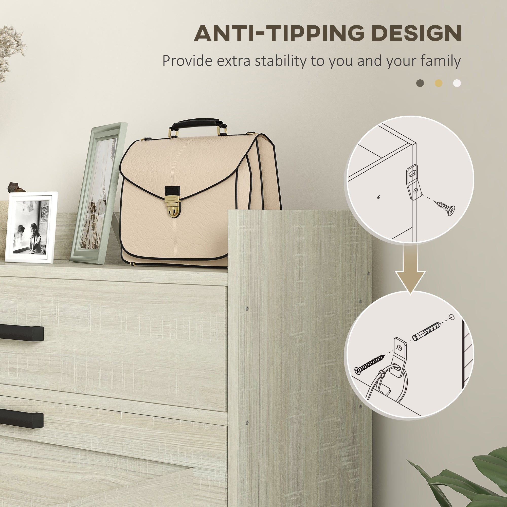 HOMCOM Narrow Shoe Cabinet Organizer with 2 Flip Drawers Adjustable Shelves for 12 Pairs Distressed White 