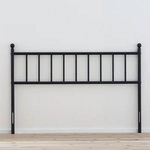 Queen size Traditional Farmhouse Headboard in Matte Black Metal Finish - Free Shipping 