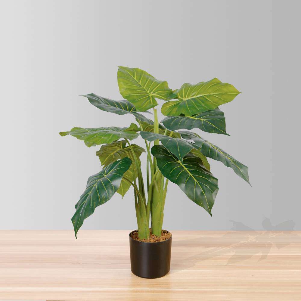 Dora Artificial Alocasia Potted Plant 28" 