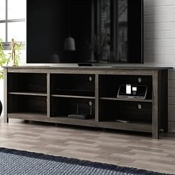 70-inch Dark Brown Wood TV Stand Entertainment Center for TV up to 78-inch - Free Shipping