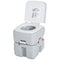 HOMCOM kleankin Portable Camping Toilet Flushable Travel Tank with Level Indicator Easy Clean 5.3 Gallon 20L