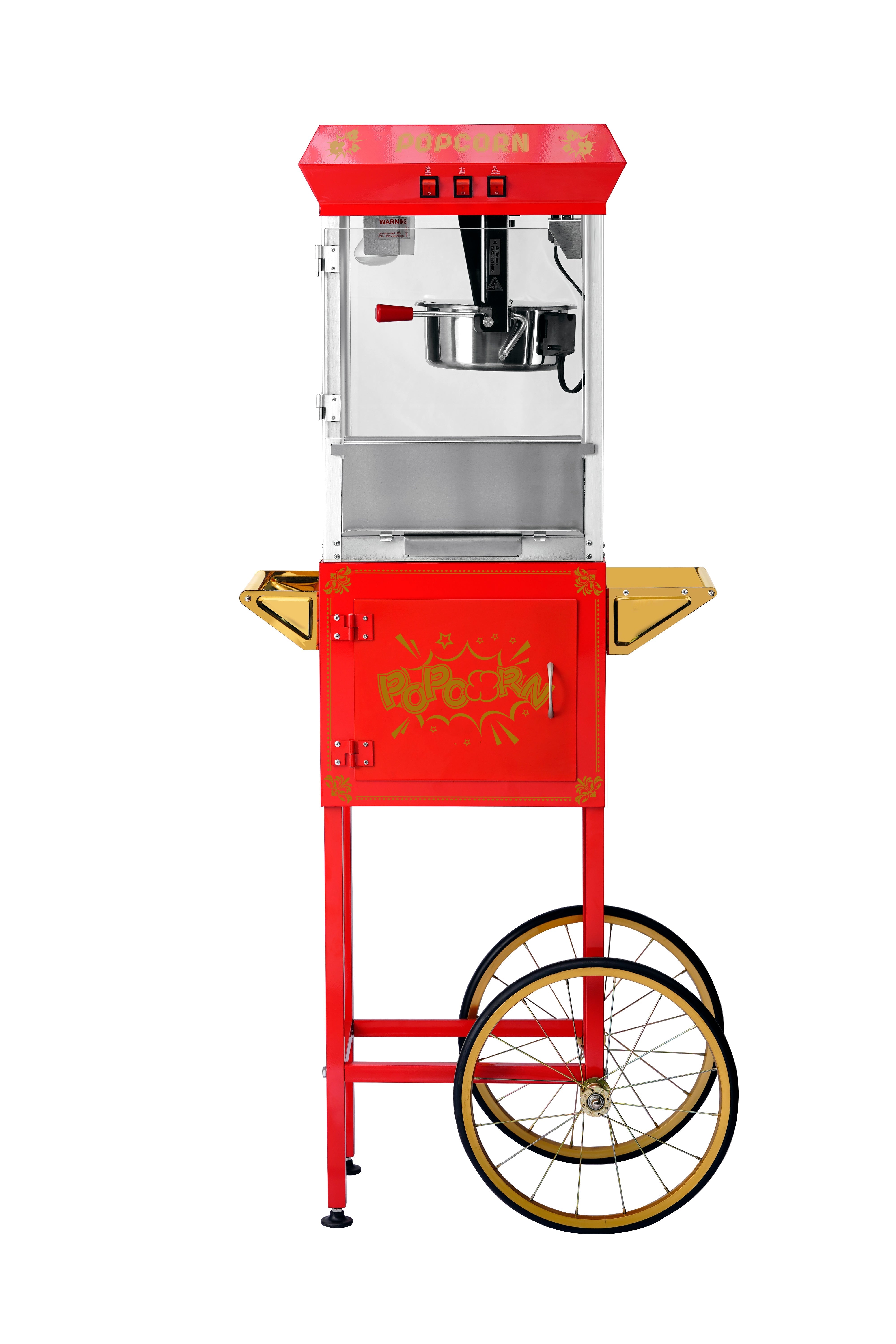 8oz Red Canadian Commercial Popcorn Machine with Stand 8oz 