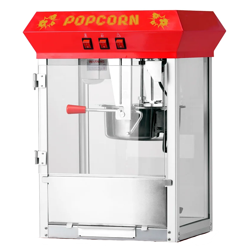 8oz Red Canadian Commercial Popcorn Machine 