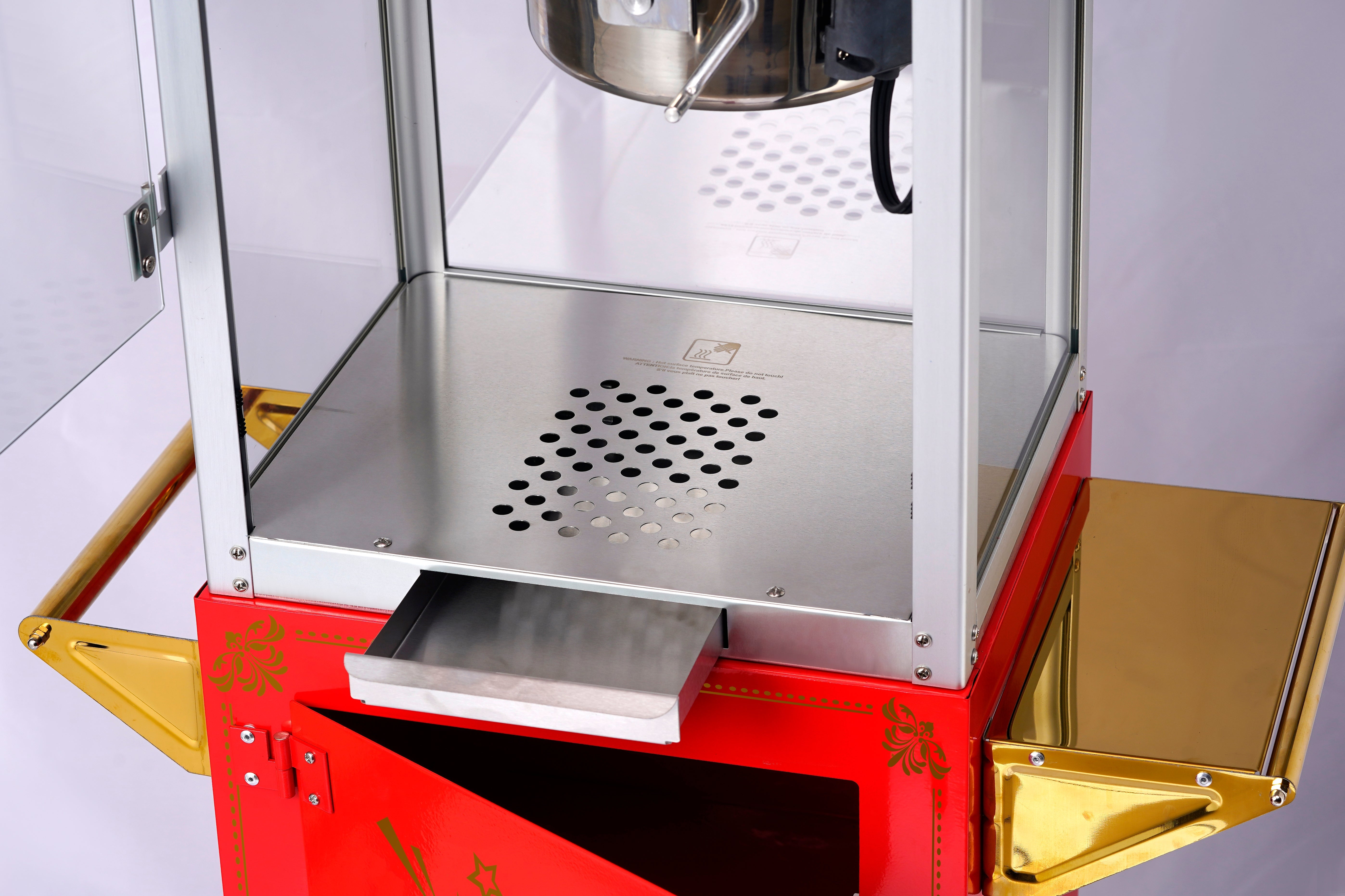 8oz Red Canadian Commercial Popcorn Machine with Stand 8oz 