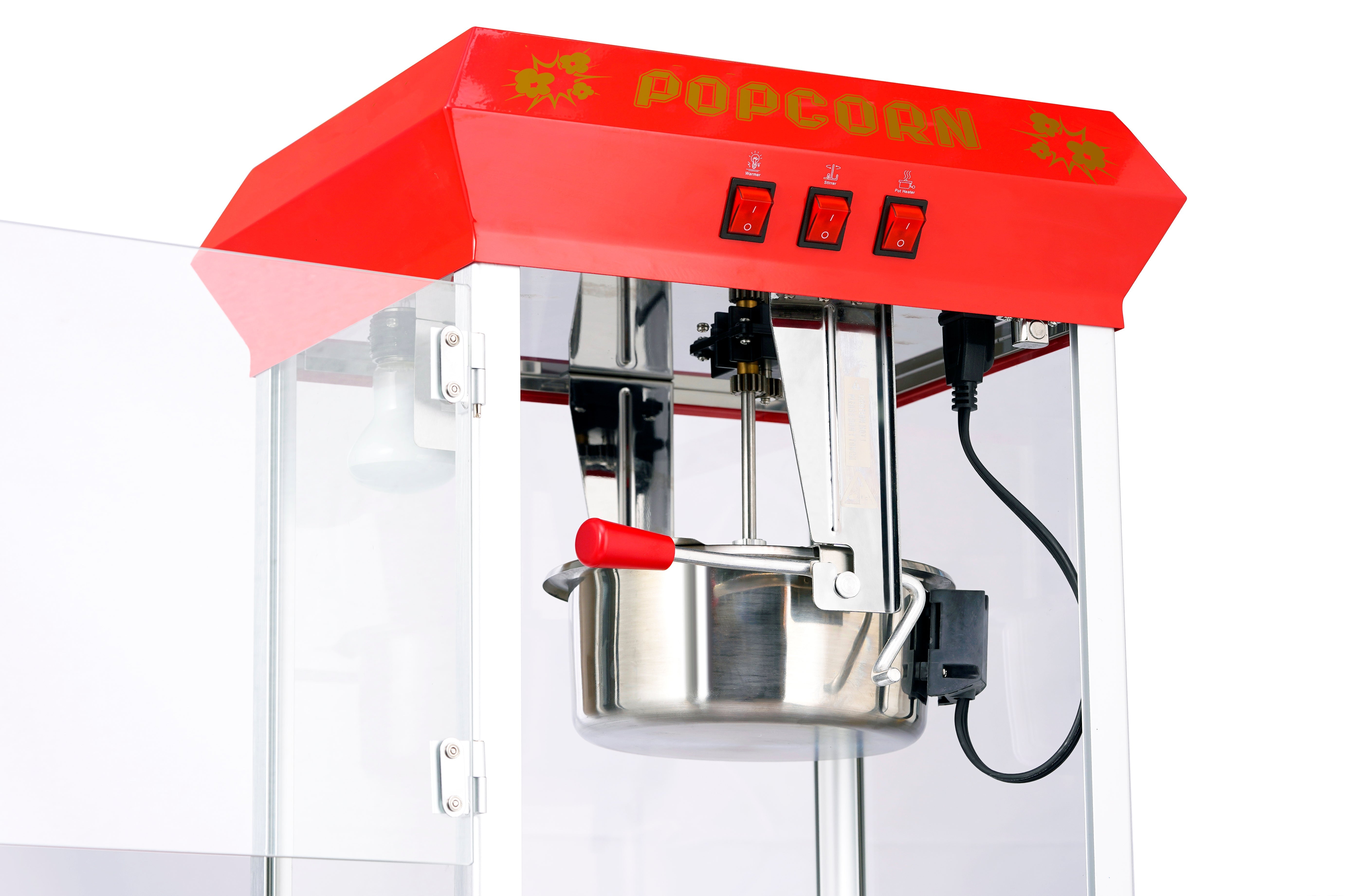 8oz Red Canadian Commercial Popcorn Machine with Stand 8oz 