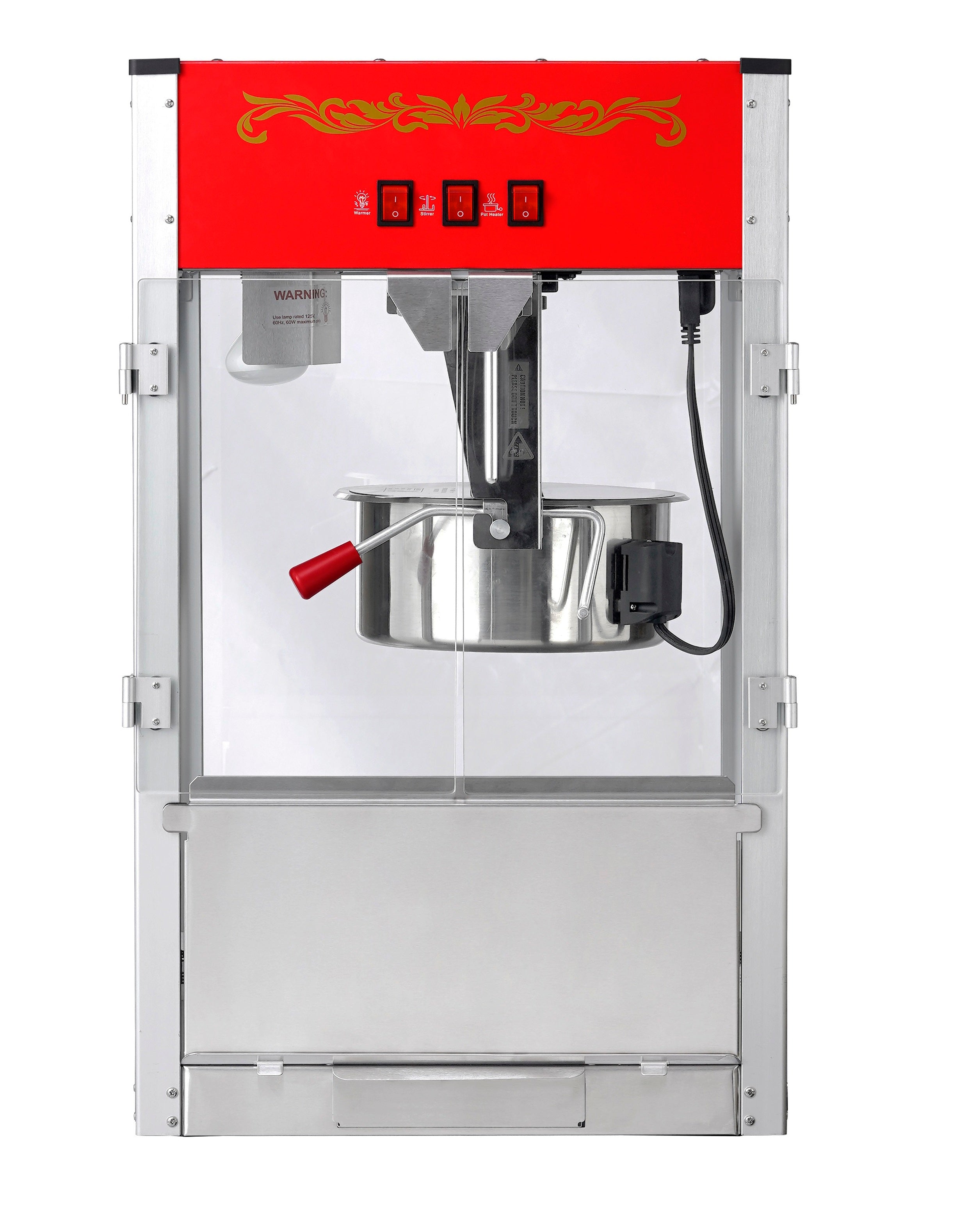 12oz Red Canadian Commercial Popcorn Machine 