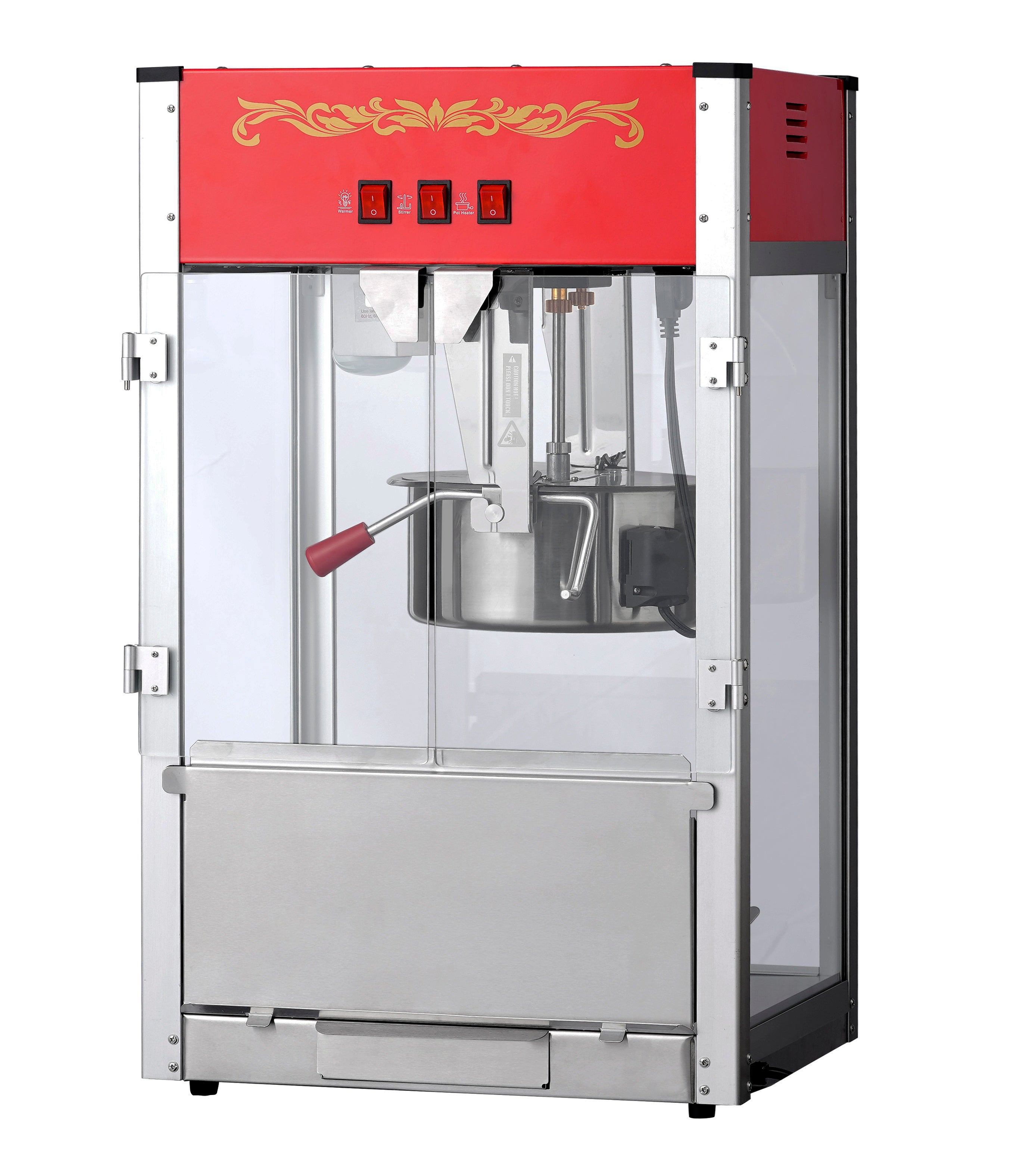 12oz Red Canadian Commercial Popcorn Machine 
