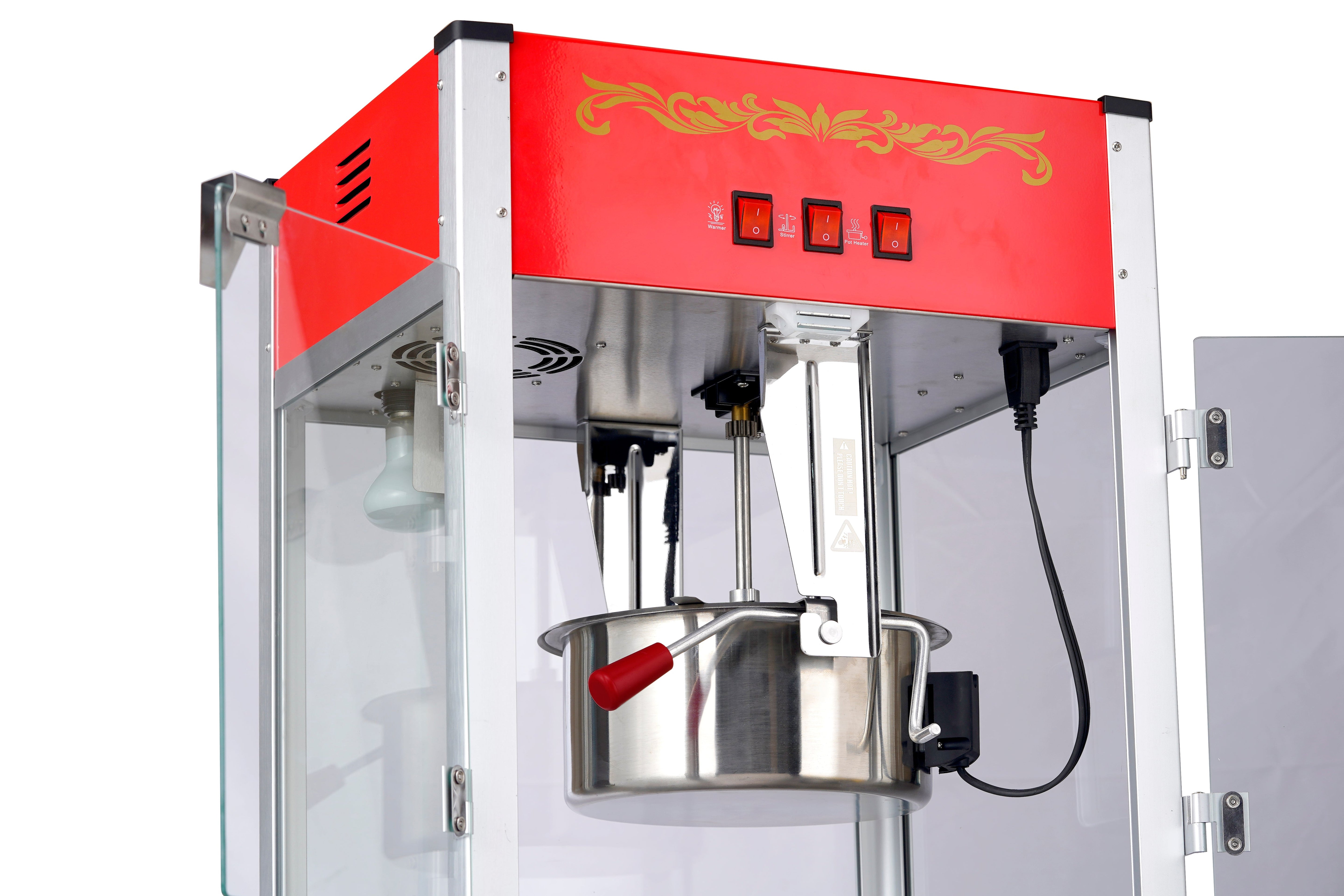 12oz Red Canadian Commercial Popcorn Machine 