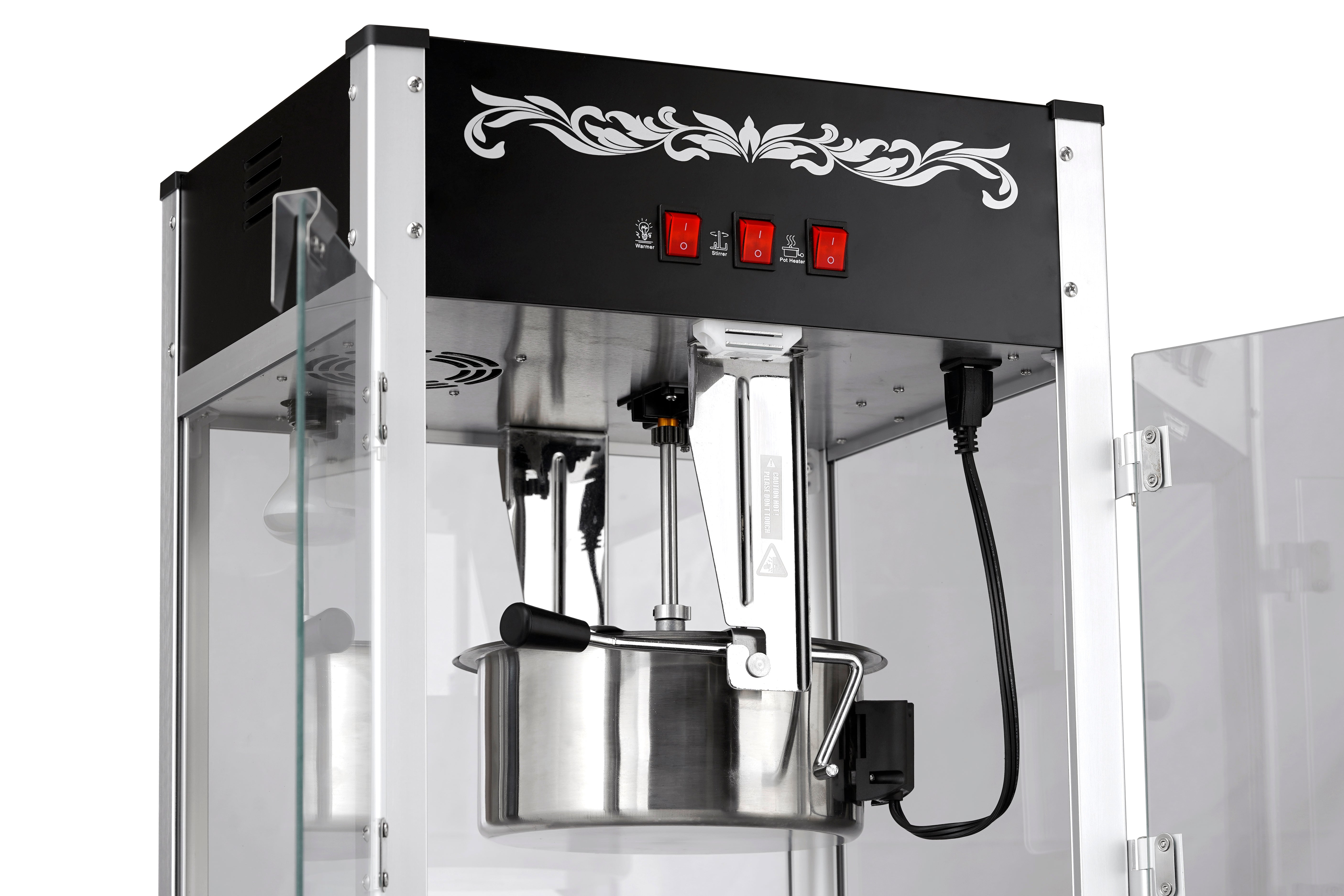 12oz Black Canadian Commercial Popcorn Machine 