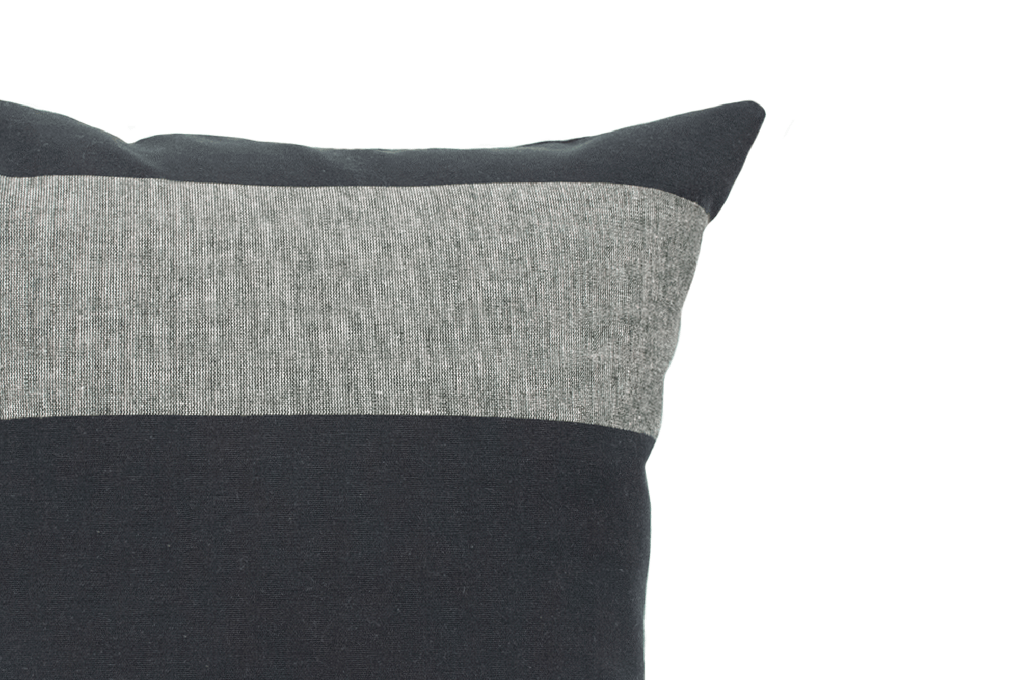 Coal Stripe Cushion Cover 