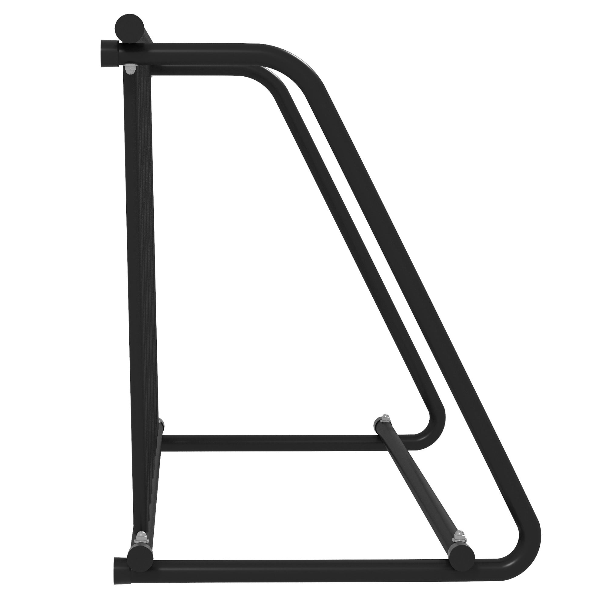 Soozier All-Steel Bike Rack, 45" Bike Stand, 3-Bike Capacity, Single-Side, for Garages Streets Yards Schools 