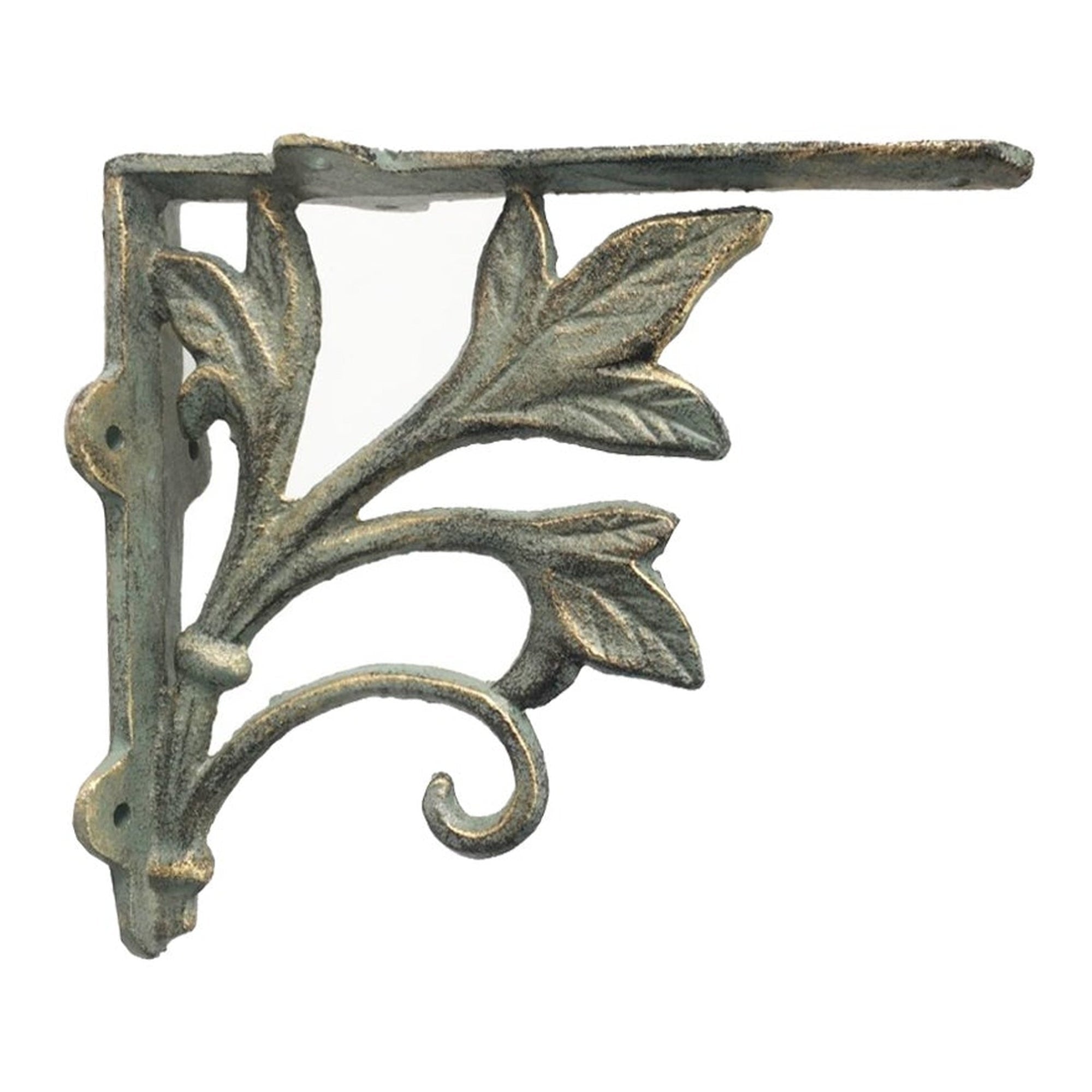 3 Leaf Bracket, Verdigris 