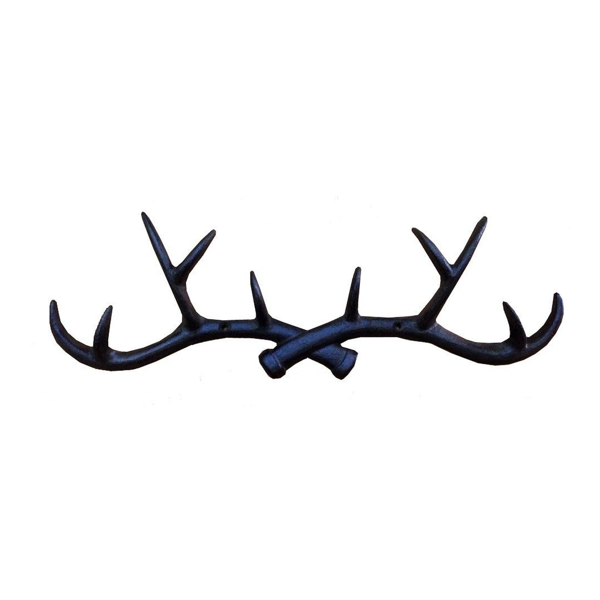 Deer Wall Hooks Antler Brown 