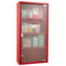 HOMCOM Wall Mount Medicine Cabinet Bathroom 4 Tier Shelves Steel Frame Glass Door Lockable 2 Keys