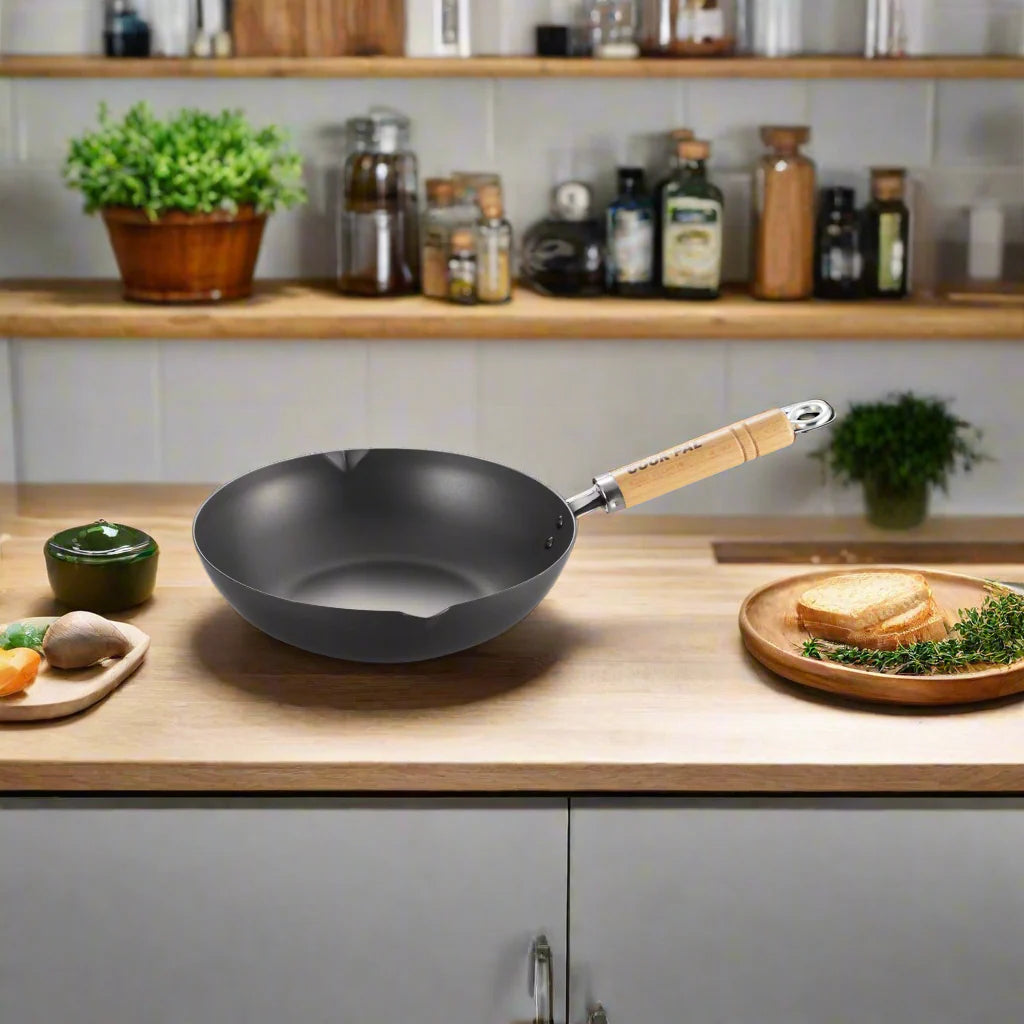 Yoshikawa Cook-Pal Ren Japanese Deep Fry Pan 24cm | Made in Japan 