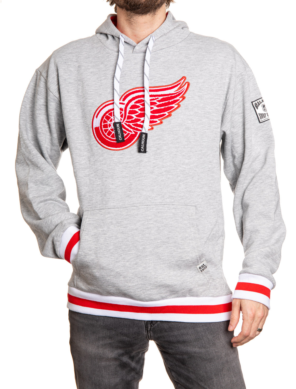 Detroit Red Wings "Muskoka Style" Premium Chenille Woven Logo Hoodie 