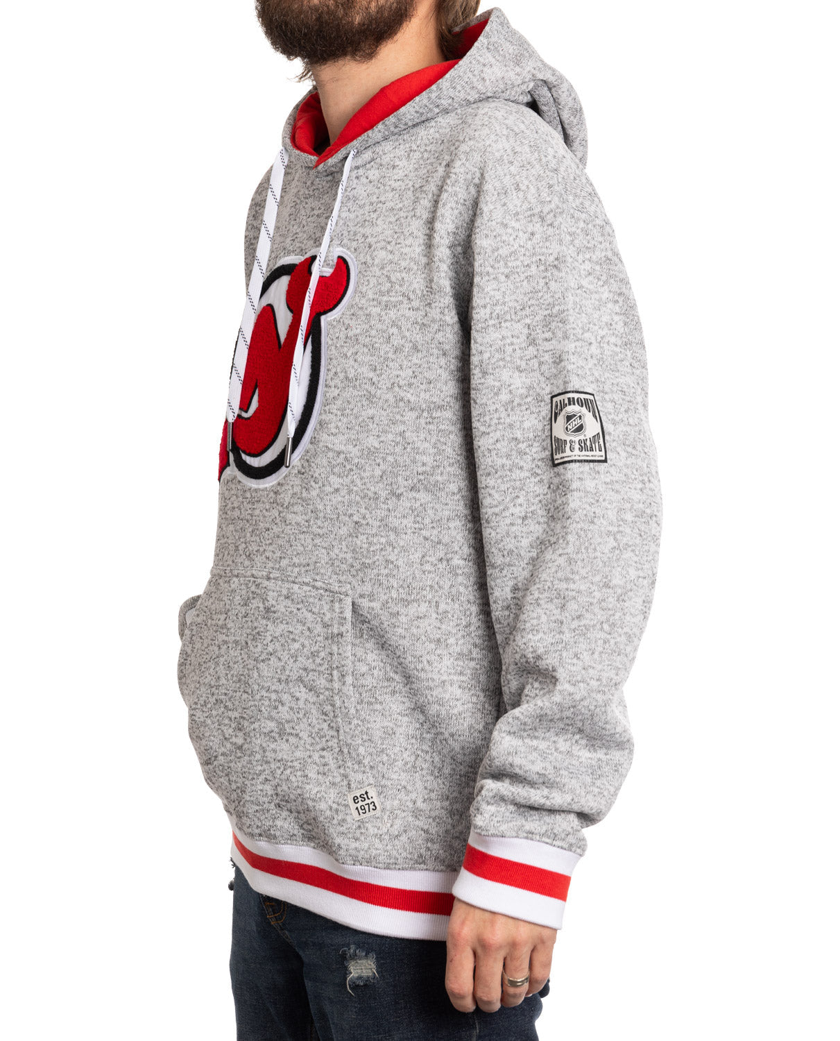New Jersey Devils "Muskoka Style" Premium Chenille Woven Logo Hoodie 