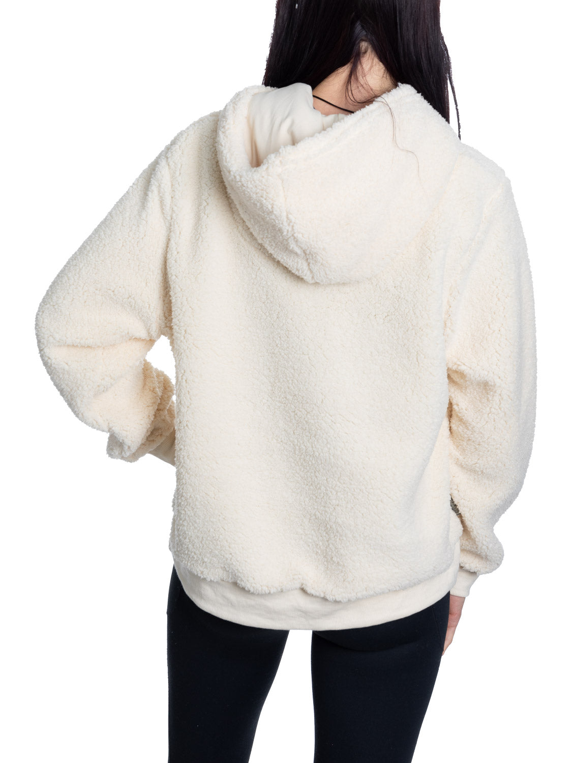 Montreal Canadians Ladies Sherpa Hoodie with Premium Chenille Logo 