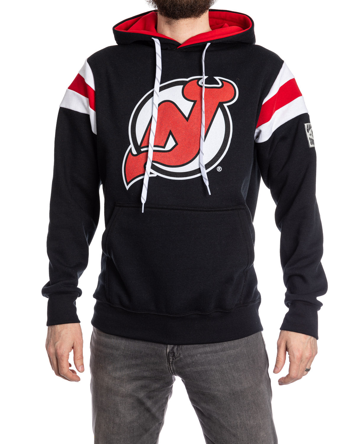 New Jersey Devils Varsity Retro Style Hoodie 
