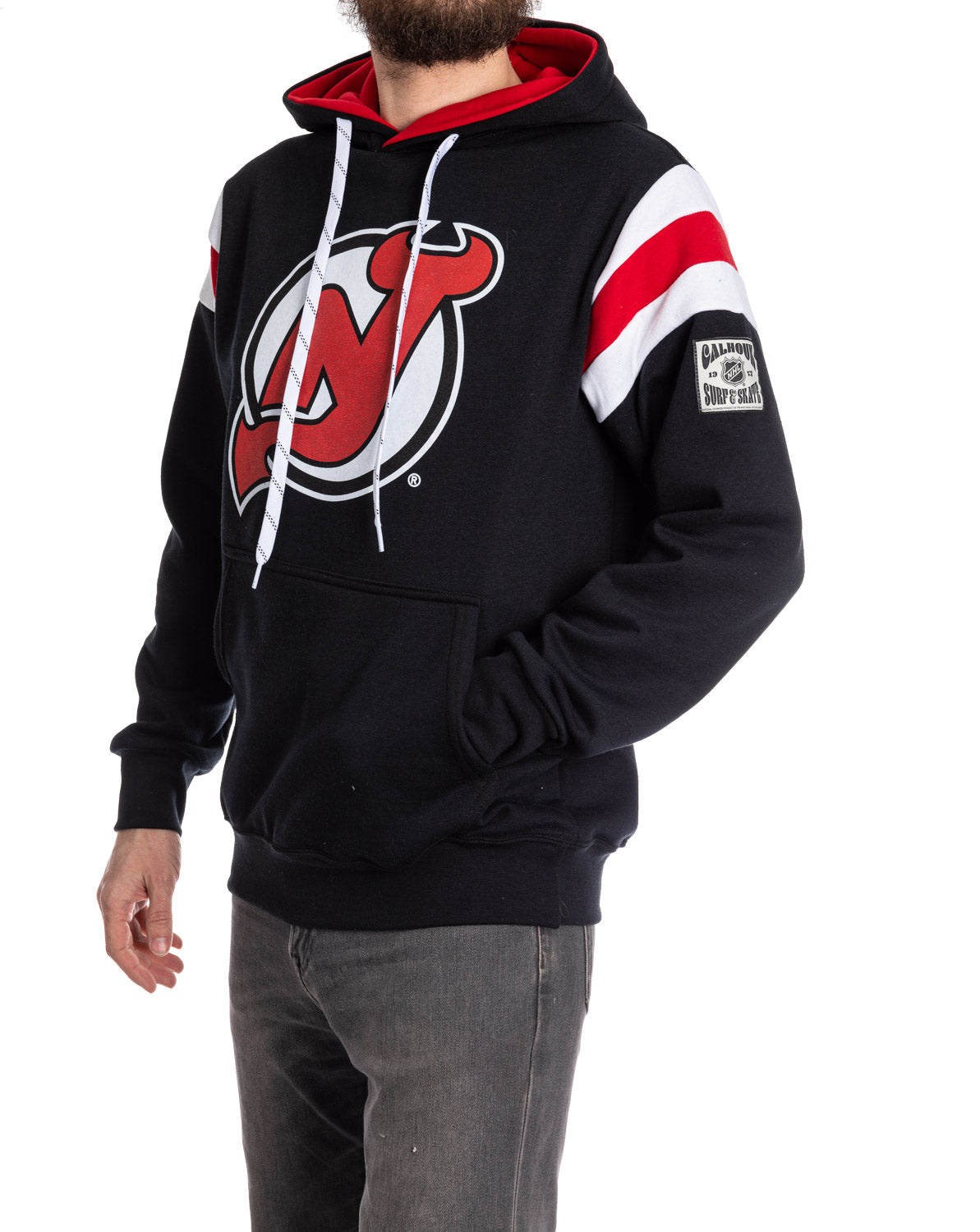 New Jersey Devils Varsity Retro Style Hoodie 
