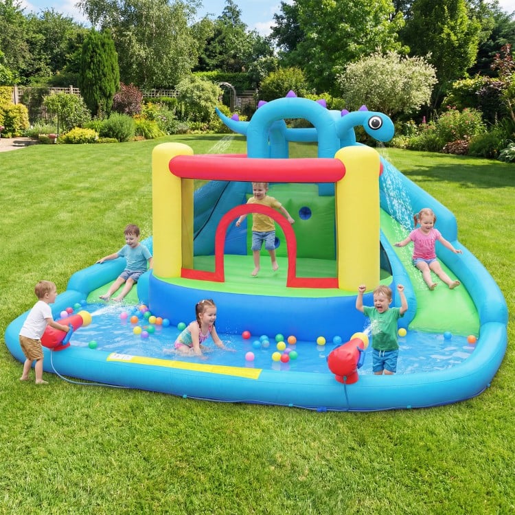Dinosaur-themed Inflatable Water Slide Park Kids Inflatable Bounce House