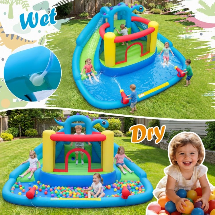 Dinosaur-themed Kids Inflatable Bounce House Inflatable Water Slide Park