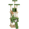68-inch Multi-Level Cat Scratching Tree Kitty Activity Center Post Tower Condo Pet Furniture w/ Toy Green