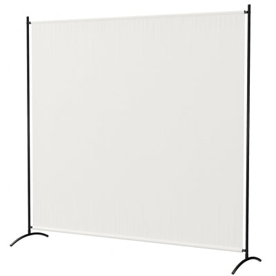 Outsunny Single Panel Room Divider, UV30+ Privacy Screen, Indoor Outdoor Privacy Panel with Stable Base, Beige 