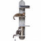 Door Hanging Cat Climber 4-level Height Adjustable with Plush Bed-Gray