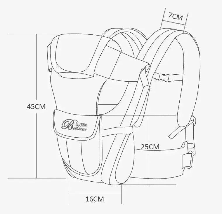 Double Shoulder Baby Carriers  Mother and Child Travel Supplies 