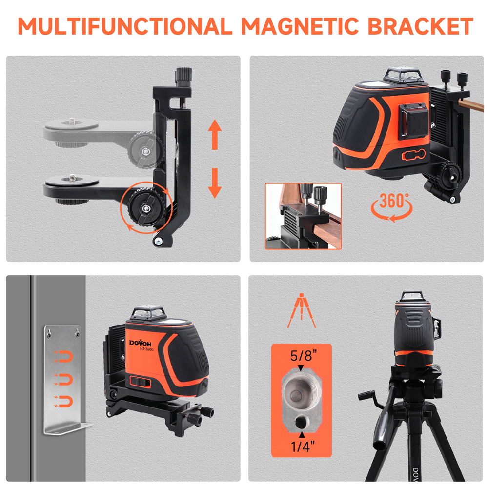 Ultra-Bright Outdoor Laser Level 3x360- Dovoh H3-360G