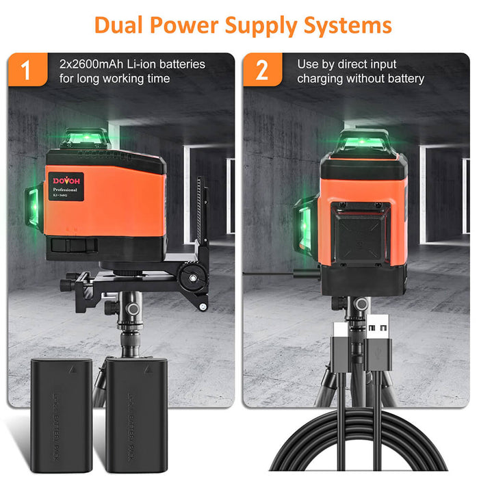 Green Laser Level 3x360°- Dovoh K3-360G