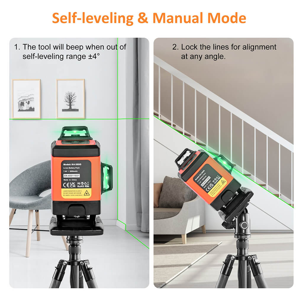 Floor Laser Level 4x360°- Dovoh K4-360G