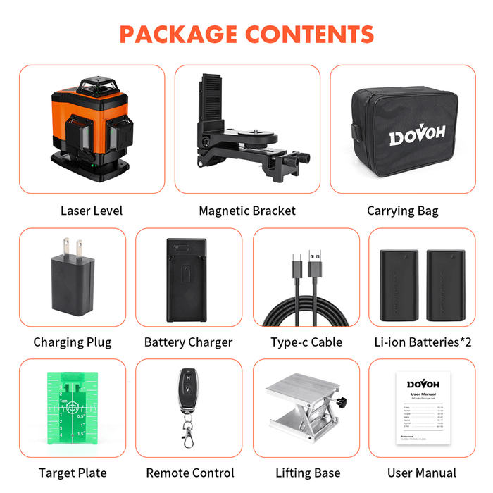 Floor Laser Level 4x360°- Dovoh K4-360G