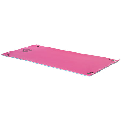 HOMCOM Large Floating Water Mat 12x6ft Lily Pad for Pool Beach Lake Family Fun and Relaxation 