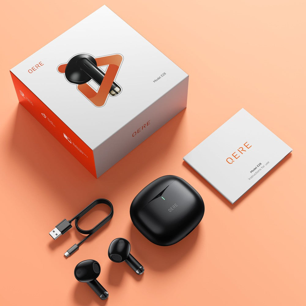 Écouteurs sans fil Bluetooth étanches IPX5 avec charge USB-C