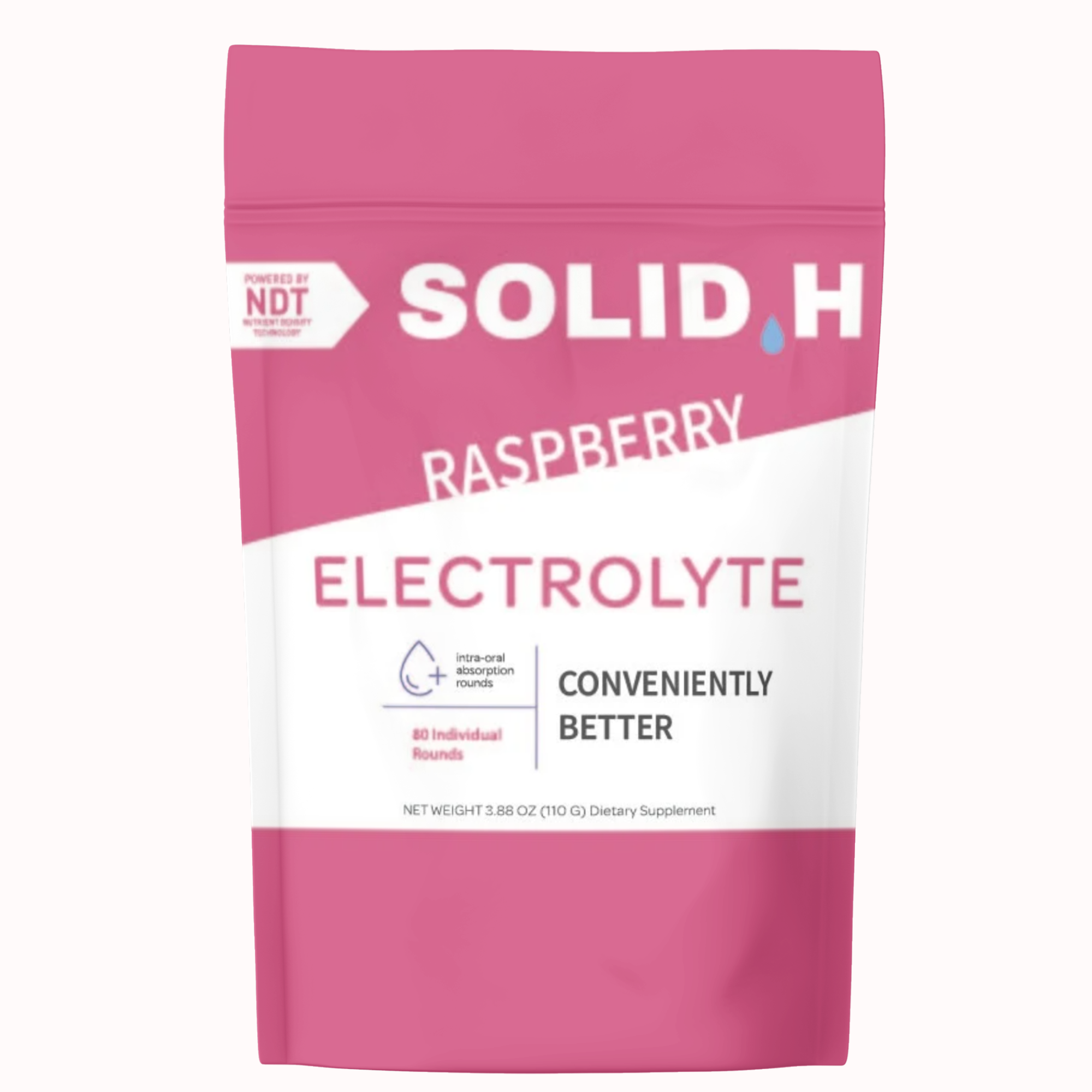 Electrolytes - Solid Hydration - 80 Dissolvable Rounds 