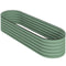 6.5 x 2 x 1.5 FT Galvanized Steel Raised Garden Bed, Metal Garden Bed Planter Box with Safety Edging, Green