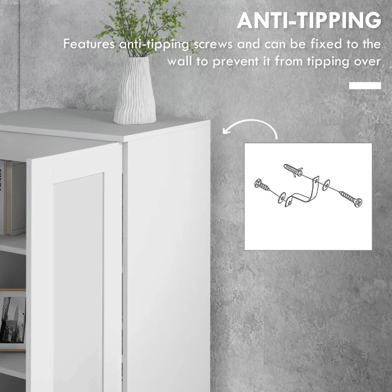 69" Pantry Cabinet with Storage, Kitchen Pantry Storage Cabinet with Soft Close Doors and Adjustable Shelves, White