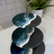 Ocean Inspired Slate Tiered Serving Platter 3 Tier Handmade Natural Slate Stand for Snacks Appetizers and Cheese