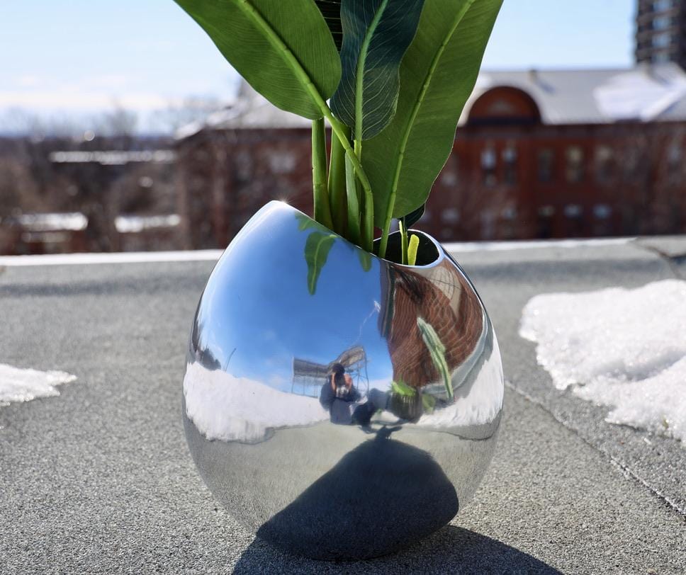 Nico - Brass Floor Planter (Multiple Sizes) 