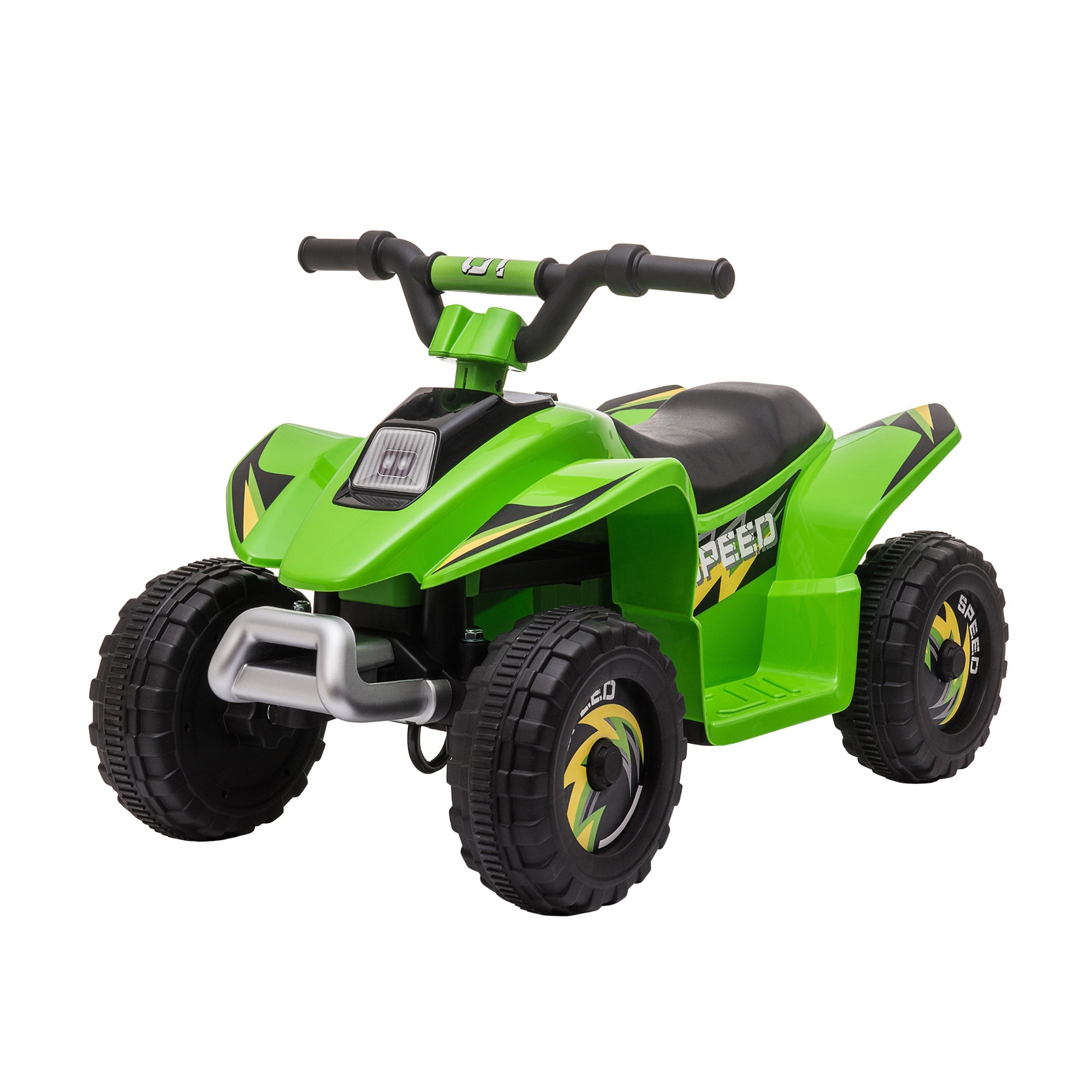 Aosom Kids Ride on ATV, 6V Battery Powered Quad Car with Forward, Reverse Switch, for Boys Girls 18-36 Months, Green 