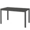 Outsunny Rectangular Outdoor Dining Table, 4-Seat Patio Table with PE Rattan Wicker Tabletop for Backyard and Lawn, Black