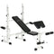 Soozier Adjustable Weight Bench Set with Squat Rack Preacher Curl Pad Leg Developer Butterfly Storage Home Gym