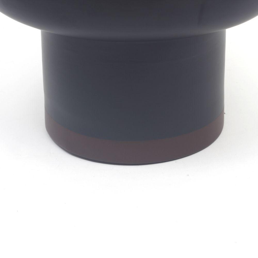 Elle - Black Bamboo Mid-Century Mushroom Planter 