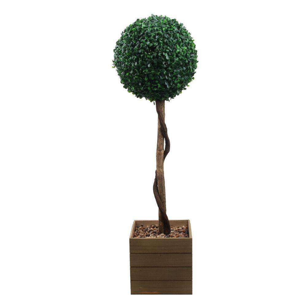 Ely Faux Potted Boxwood Topiary Plant 3' 