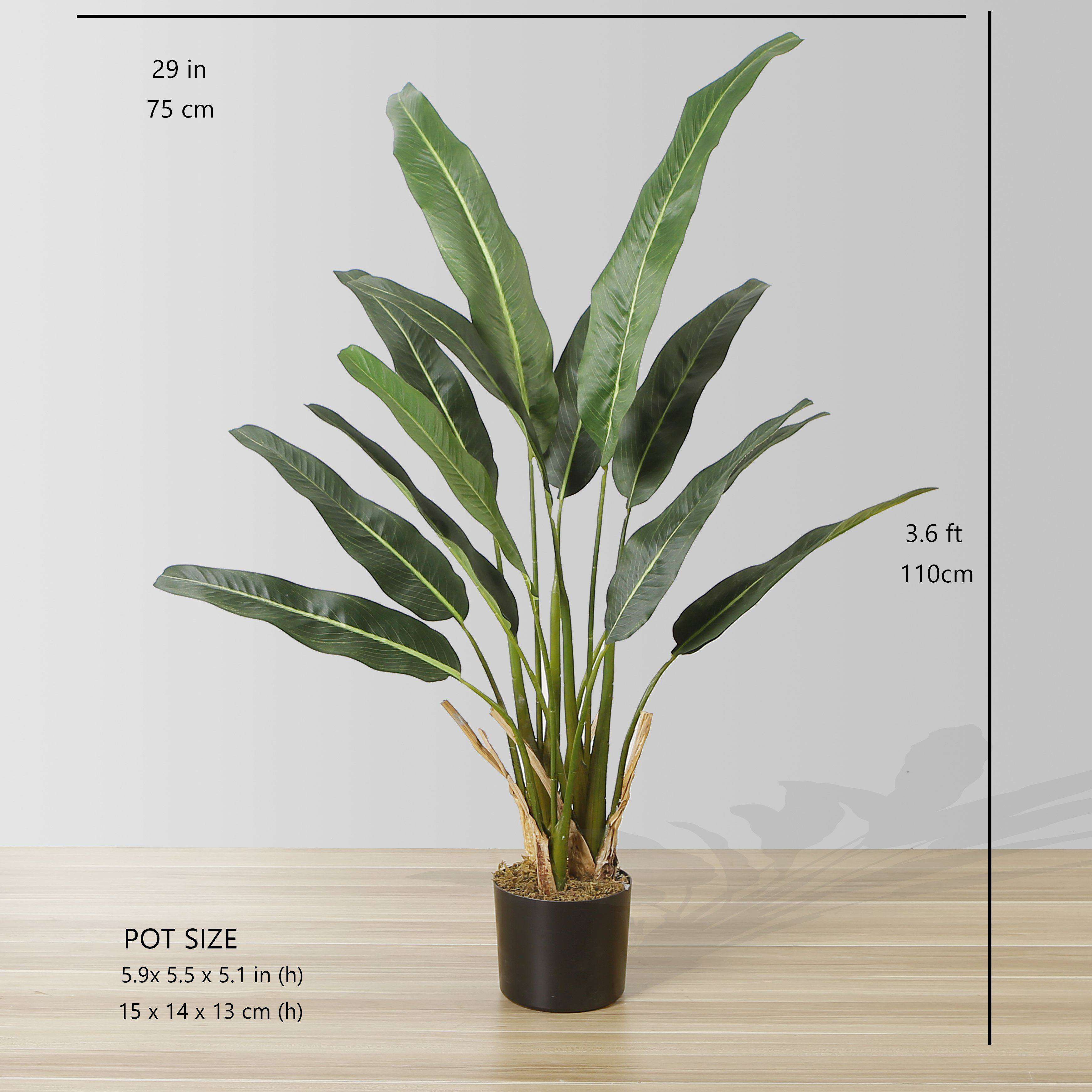 Emma Artificial Travellers Palm Tree Potted Plant 43'' 