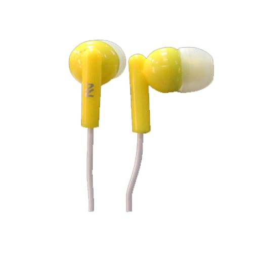 Nutek Stereo Earbuds in Yellow - Free Shipping 