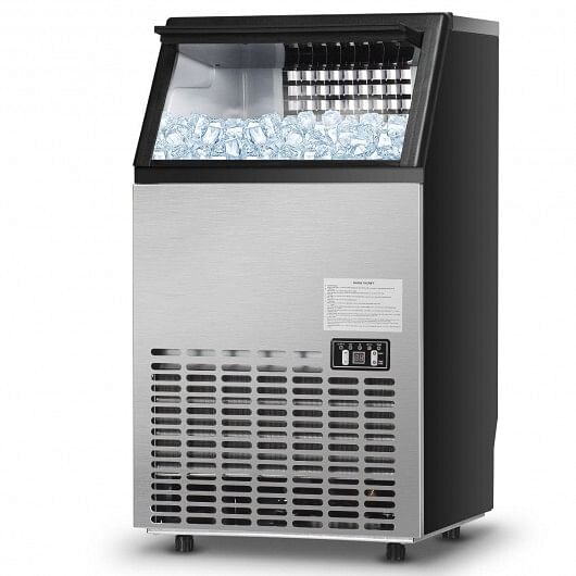 Portable Built-In Stainless Steel Commercial Ice Maker - Free Shipping