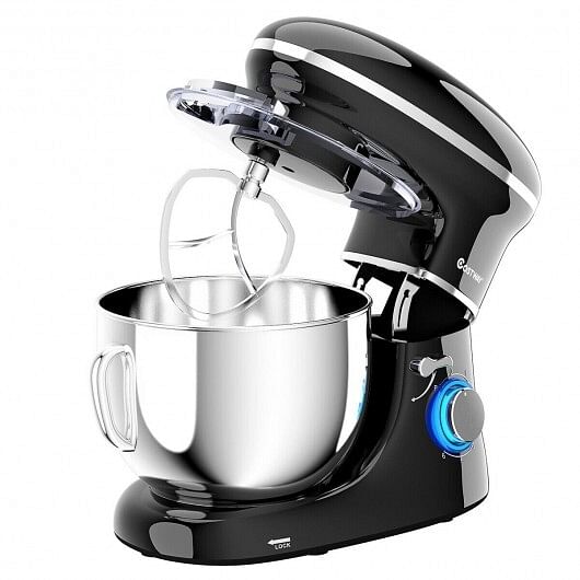 6.3 Qt 6 Speed 660W  Tilt-Head Food Stand Mixer-Black - Free Shipping 